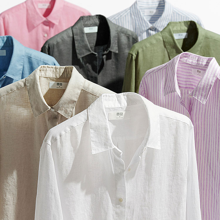 100% fine-quality linen in a range of colours.